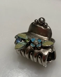 Mini Silber robuste (schwerere) Schmuck Kralle Haarspange - Bild 1 von 12