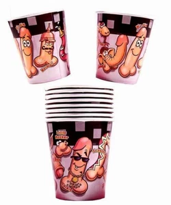 10PC Willy Cups Adult Willy Party Decorations and Table - Picture 1 of 1