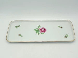 Servierplatte, Kuchenplatte 32 cm x 14 cm von Fürstenberg Rote Rose - Bild 1 von 1