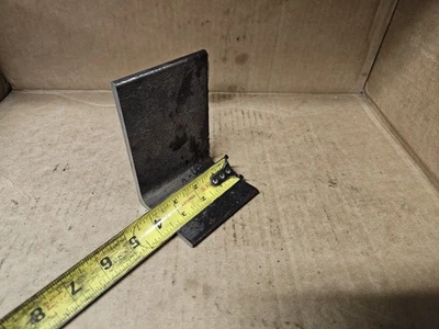 (Cantidad 4) Soporte de hierro ángulo de acero HD 3×5. 3,5" de largo, 1/4" de grosor. ¡Soldable! Foto 1 de 4