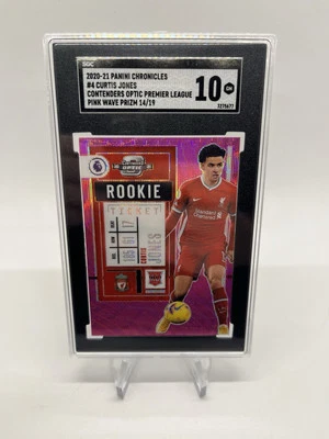 Curtis Jones 2020-21 Contenders Optic Pink Wave /19 RC SGC 10 Rookie Liverpool - Image 1 of 2