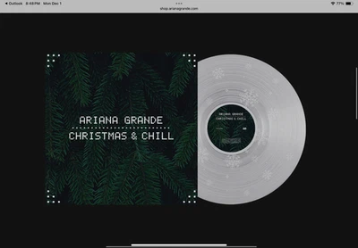 Ariana Grande christmas & chill 10th anniversary edition lp (snowflake etching) - Image 1 of 3