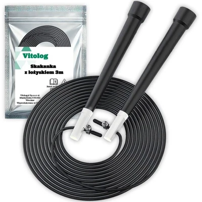 Springseil Mit Kugellager Speed Rope Crossfit Fitness Sprungseil Verstellbar 3m - Bild 1 von 4