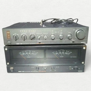 Onkyo Integra M506R P306R Separate Stereo Power Amplifier Set Overhauled Black - Picture 1 of 9