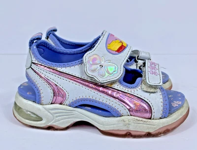 Vintage Disney Winnie The Pooh Sandals Toddler Girl Size 8 White Light Up READ - Image 1 of 4
