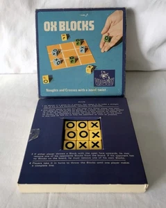 Vintage OX BLOCKS VIC-TOY Noughts & Crosses With a Twist Game - Imagen 1 de 11