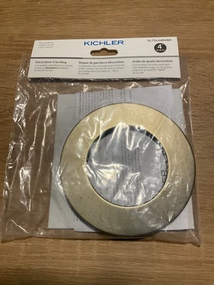 Anillo decorativo Kichler para luces LED “Lata” redondas de latón de 4” DLTSL04RNBR Foto 1 de 3