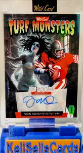 Wild Card Turf Monster Auto 2025 - Esposa de Frankenstein Joe Montana 1/1 Automático - Imagen 1 de 2