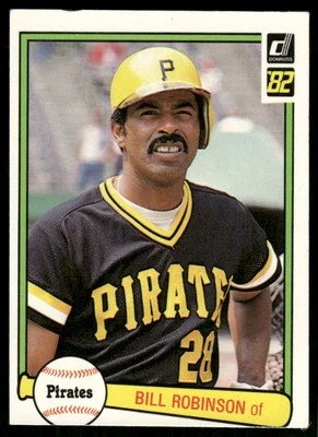1982 Donruss #402 Bill Robinson Pittsburgh Pirates Baseball Card - Image 1 of 2
