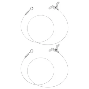 Kit 2 Pezzi Cavo Sospensione Luci Filo Sospensione Lampada a Sospensione Acciaio - Foto 1 di 20