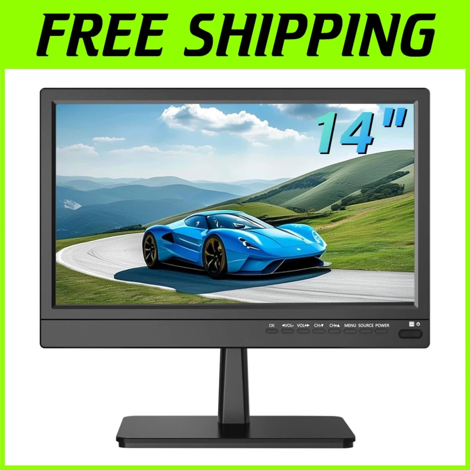 14-Inch Portable TV with Multi-Device Connectivity - Perfect for Home & Travel - Image 1 of 4