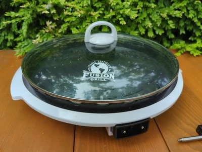 Salton George Foreman Fusion Indoor Grill Model GR70WHT Clean Completel - Image 1 of 4