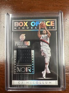 CJ MCCOLLUM 2018-19 PANINI NOIR BOX OFFICE MEMORABILIA #17/99!BLAZERS!!!
