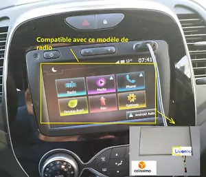 RENAULT CAPTUR Vitre Ecran Tactile Touch Screen media nav 1, 2 pour LCD - Imagen 1 de 4