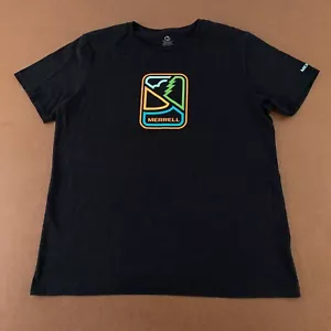 Merrell Women's Size XL Black Short Sleeve Crew Neck Logo Graphic T-Shirt - Picture 1 of 11