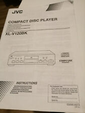 JVC XL-V120BK Compact Disc Player CD nur Anleitung