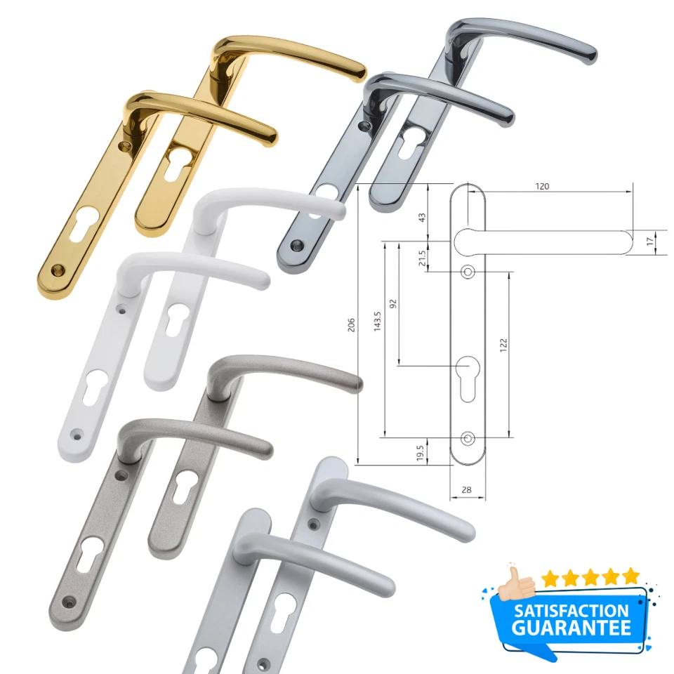 Windsor Sprung Lever Lever Inline Door Handle - Image 1 of 1