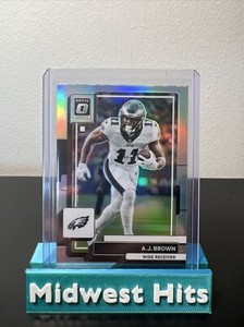 2022 Panini Donruss Optic A.J. Brown Silver Holo Prizm #159 EAGLES NFL Card