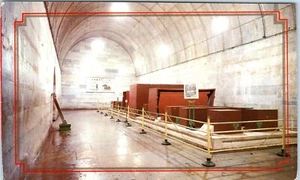 Rear Chamber of the Dingling Underground Palace Beijing, China Postcard - Picture 1 of 2
