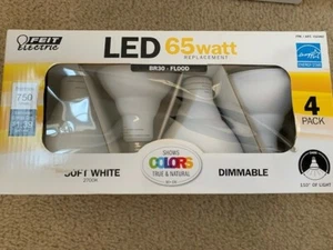 FEIT BR30 Flood 65W Replacement Bulb 750 Lumens 4 PACK NEW - Picture 1 of 1