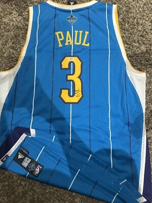 NBA 新奥尔良黄蜂队克里斯保罗签名阿迪达斯复制品球衣带标签 PSA 正品证书 — 第 1/3 张图片