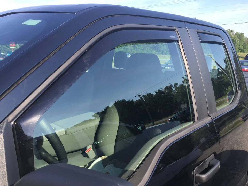 FORD F-150 WEATHER PRO IN CHANNEL RAIN GUARDS FOR 2015-2024 (FULL SET) EXT CAB - Image 1 of 3