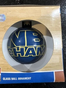 Golden State Warriors 2015 NBA Finals Champions blue glass ornament foco - Bild 1 von 4