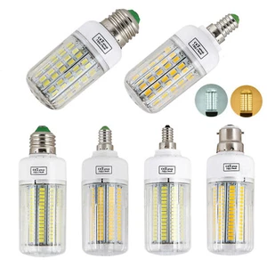 E27 E14 B22 Led Lights Bulbs 5730 SMD Chip Corn Lamp Incandescent 20-160W 220V H - Picture 1 of 19