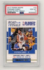 2017 Panini Hoops Road to the Finals #/499 PSA 10 #72 Stephen Curry Steph