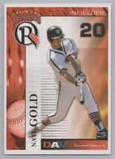 Nate Gold 2007 DAV Oklahoma RedHawks Rangers Minor League Baseball Card
