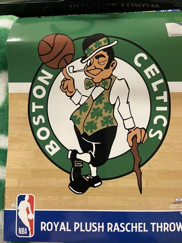 Boston Celtics NBA Northwest Royal Plush Raschel Throw 50X60   C Cover