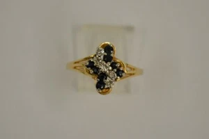 Lady's Blue Chrysoberyl & Diamond Ring 5 Diamonds .25cttw Sz:11 (FCO004966) - Picture 1 of 12
