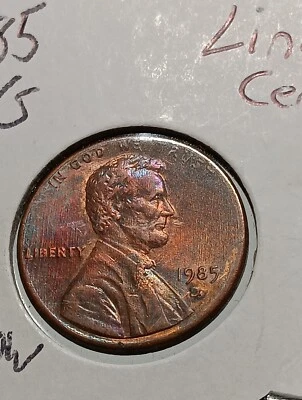 👉1985-D/D/D ERROR Memorial 1c. Stunning Rainbow Toning BU Eye Appeal*** - Image 1 of 4