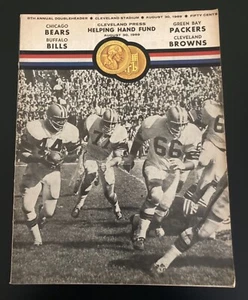 1969 Helping Hand Fund NFL Double Header Bears vs. Bills & Packers vs. Browns - Picture 1 of 7
