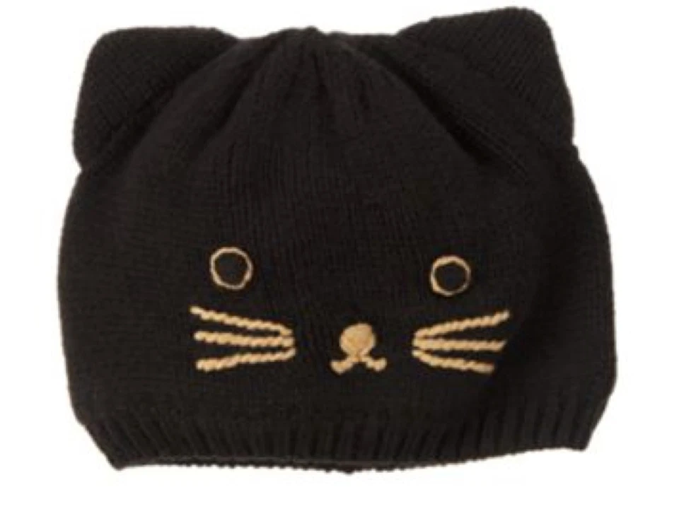 НОВАЯ ВЯЗАНАЯ ШАПКА ДЛЯ МАЛЕНЬКОЙ ДЕВОЧКИ KITTY CAT РАЗМЕР 2T-3T ОТ GYMBOREE * - Изображение 1 из 1