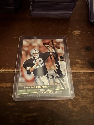 1993 Fleer Ultra - #223 Todd Marinovich Autograph - Image 1 of 2
