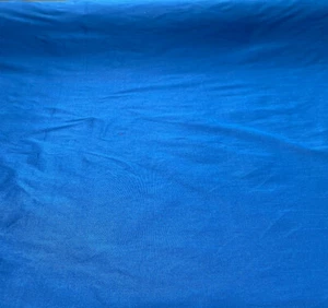 Blue Faux Silk Dupioni Polyester Drapery Fabric by the yard - Picture 1 of 6