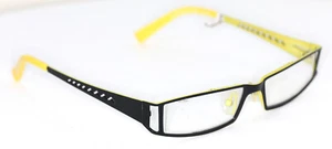 Scandinavian eyewear Brille SF3031 C1 Schwarz-Gelb glasses Brillengestell - Bild 1 von 5
