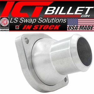 Carcasa termostato recto ICT Billet para bomba de agua LS Gen 4 - Imagen 1 de 9