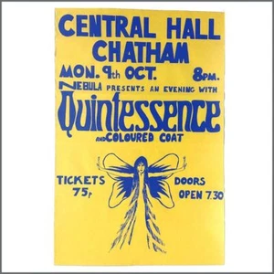 Quintessence 1972 Concert Poster Chatham (UK) - Imagen 1 de 1