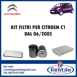 INSPEKTIONSPAKET 3 FILTER FÜR CITROEN C1 1.0 50KW 68 PS AB 06/2005 1KR-FE - Bild 1 von 1
