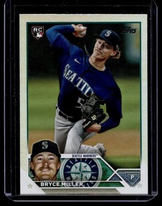 2023 Topps Update Rainbow Silver Foil Bryce Miller RC Seattle Mariners #US178