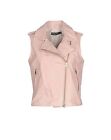 Pink Barbie Winter Stylish Waistcoat Leather Vest Coat Fancy Women Lambskin