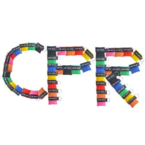 120 pcs 6 Colors Cpr Mask With Keychain Cpr Face Shield AED Pouch CPR 30:2 - Picture 1 of 8