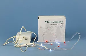 Dept 56 Accessorio Villaggio: STRINGA DI LUCI ROSSE E BIANCHE, SV064A - Foto 1 di 1