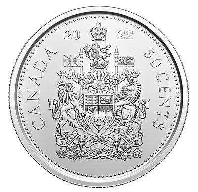 Canada 2022 Canadian 50 Cent Half Dollar Coin Uncirculated • 1.85€