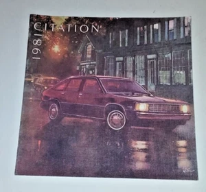 1981 CHEVROLET CHEVY CITATION 16 SEITEN VERKAUFSPROSPEKT NEUWERTIG ORGINAL - Bild 1 von 9