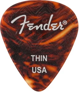 Genuine Fender Wavelength 351 Picks Thin 6 Pack Shell - Picture 1 of 1