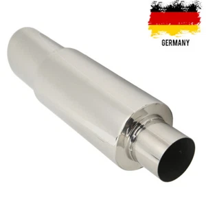 Auto Auspuff Schalldämpfer gerade durch tiefe Ton Edelstahl Universal für Auto - Bild 1 von 7