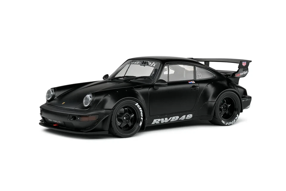 Solido 2016 Porsche 911 (964) RWB Bodykit Darth Vader Black 1 18 S1807508